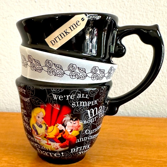 Disney Other - Disney - Alice in Wonderland - Drink Me - Triple “Stacked” Mug